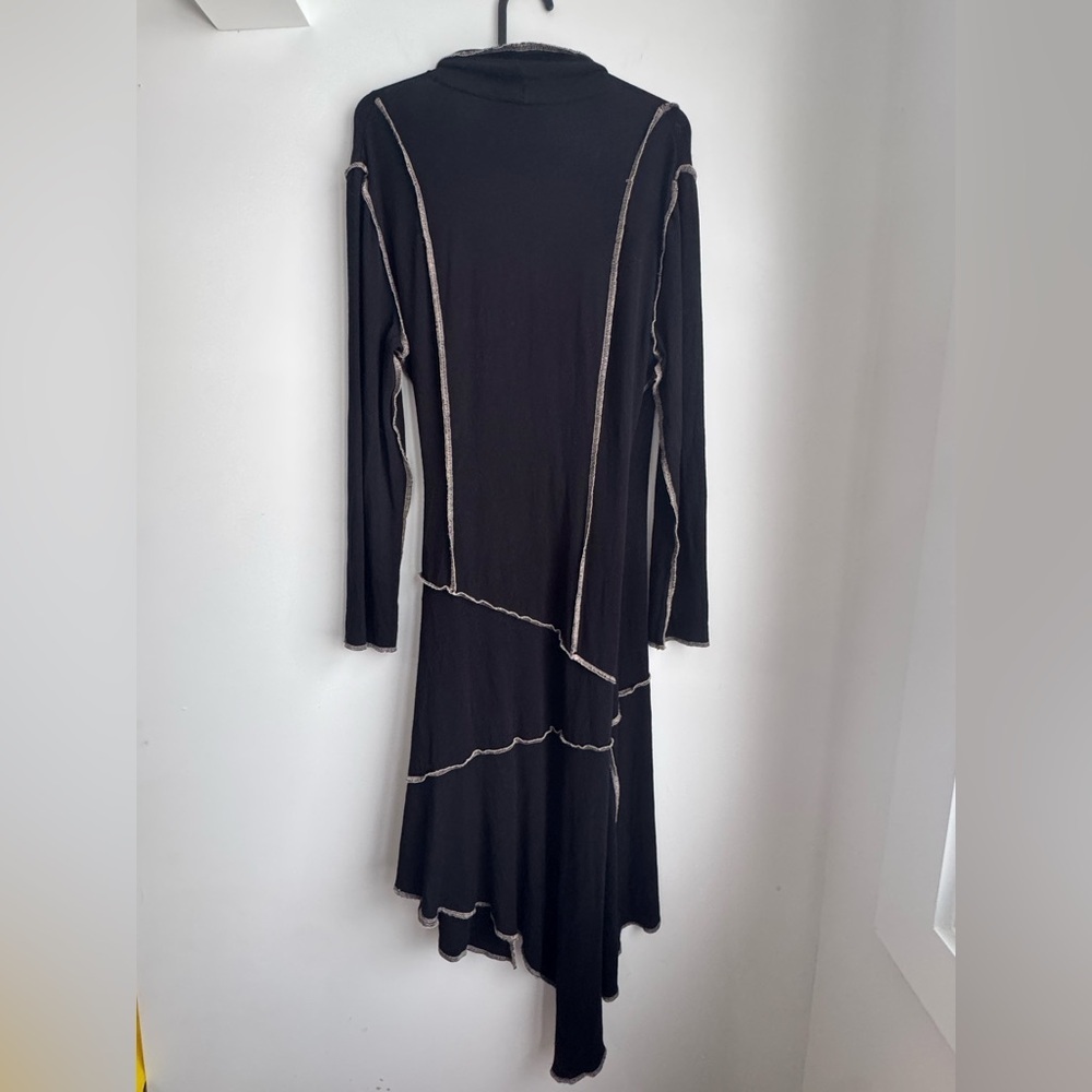 Jospeh Ribkoff Asymmetrical Wrap Rib Knit Dress - Picture 2 of 13